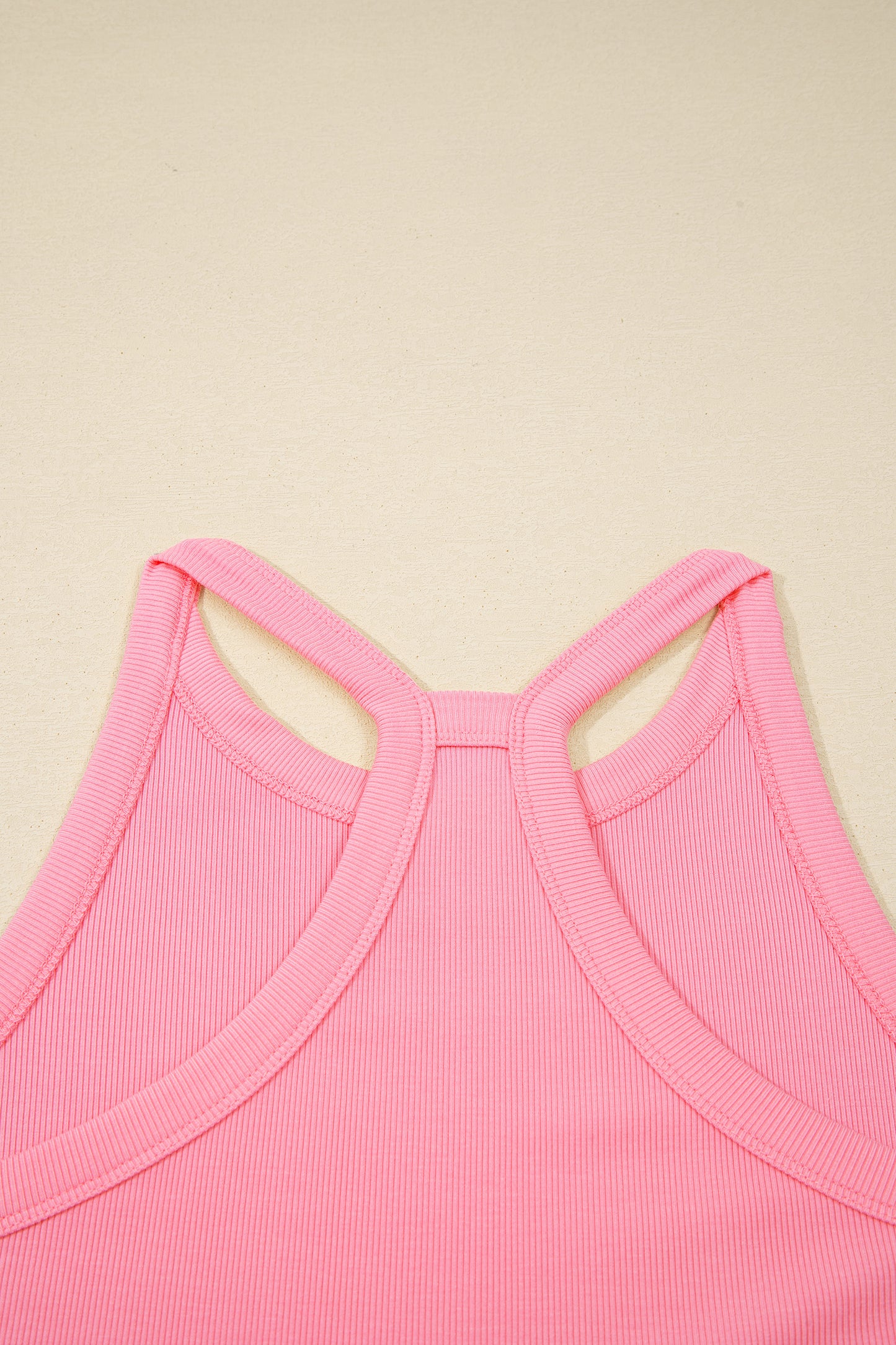 Sachet Pink Slim Tank Top Elastic Waist Mini Skort 2pcs Outfit